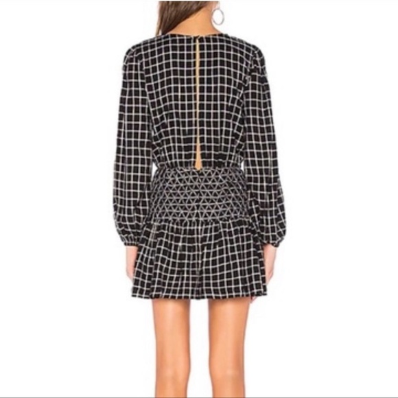 TULAROSA Nina Dress in Black and White - Picture 2 of 9